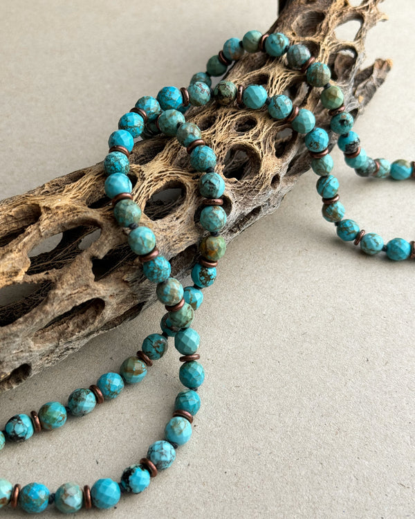 COHERENCE : turquoise + rudraksha mala