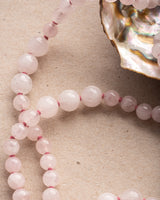 DEEP LOVE : rose quartz + rudraksha mala